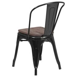 Flash Furniture Metal And Plastic Chair In Black Finish CH-31230-BK-WD-GG -abbyson shop 0141e4ac00b7d272 6764 w800 h800 b1 p0