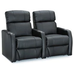 Seatcraft Sienna Home Theater Seating, Black, Row Of 2