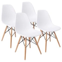 Null Mid Century Modern Dining Chair Effiel Modern Lounge Chair, Set Of 4