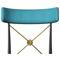 HOMARY Blue Empire Style Upholstered Cross Back Green Side Chair Dining Chair 30 HOMARY Blue Empire Style Upholstered Cross Back Green Side Chair Dining Chair -abbyson shop 03d134e7039be9c0 2550 w800 h800 b1 p0