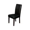 Monsoon Pacific Villa Faux Leather Black Dining Chairs, Set Of 2