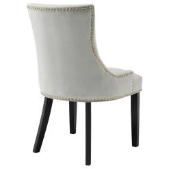 Modway Marquis Performance Velvet Dining Chairs, Set Of 2, Light Gray -abbyson shop 04c18674035bf642 7940 w800 h800 b1 p0