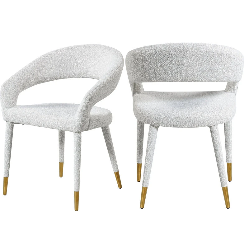 MOD The Prescott Dining Chair, Cream, Fabric 3 MOD The Prescott Dining Chair, Cream, Fabric