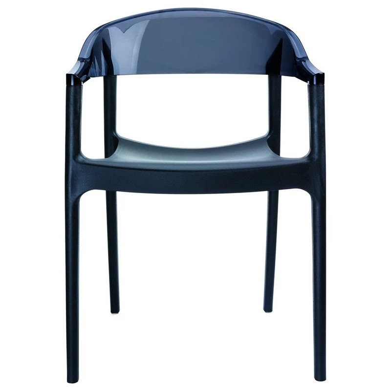 MOD The Enders Dining Chair, Black And Transparent Black, Polypropylene, Set Of 2 5 MOD The Enders Dining Chair, Black And Transparent Black, Polypropylene, Set Of 2 - Image 3