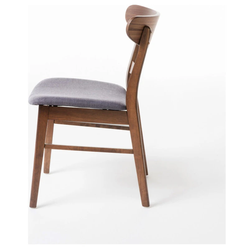 GDFStudio Skylar Dining Chairs, Set Of 4, Dark Gray/Walnut 9 GDFStudio Skylar Dining Chairs, Set Of 4, Dark Gray/Walnut - Image 7