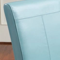 GDFStudio GDF Studio Emilia T-stitch Bonded Leather Dining Chair, Set Of 2, Teal, Faux Lea -abbyson shop 0871279501ce84ec 2911 w800 h800 b0 p0