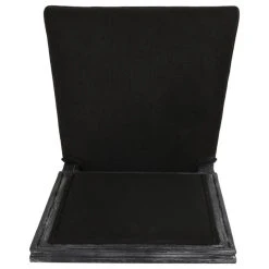 GDFStudio Amy French Country Wood Upholstered Dining Chair, Set Of 2, Black/Gray -abbyson shop 0881291100b9e35e 8118 w800 h800 b1 p0