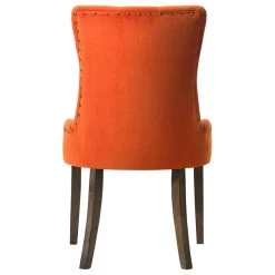 Acme Furniture Farren Side Chair, Orange Velvet And Espresso Finish -abbyson shop 089106e80fadec43 0647 w800 h800 b1 p0