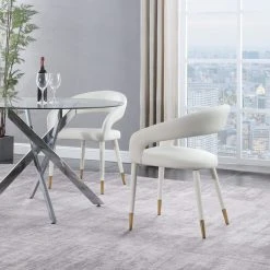 Meridian Furniture Destiny Dining Chair, White, Faux Leather 17 Meridian Furniture Destiny Dining Chair, White, Faux Leather -abbyson shop 0a411321018eec88 3377 w800 h800 b0 p0