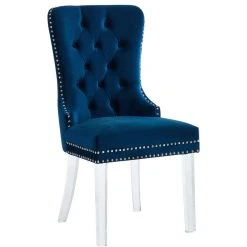 MOD The Dame Dining Chair, Navy, Velvet, Set Of 2 -abbyson shop 0c012fd00274148a 0782 w800 h800 b1 p0