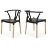 GDFStudio Victoria Modern Dining Chair With Beech Wood Legs, Set Of 2, Black, Natural Wood 1 GDFStudio Victoria Modern Dining Chair With Beech Wood Legs, Set Of 2, Black, Natural Wood -abbyson shop 0c713c750f931dd7 4864 w800 h800 b1 p0