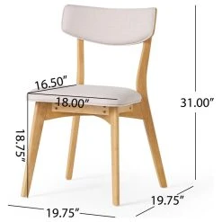 GDFStudio Crystal Mid-Century Modern Fabric Upholstered Dining Chairs, Set Of 2, Light Beige -abbyson shop 0d81c44201b17aec 0064 w800 h800 b1 p0