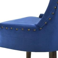Acme Furniture Farren Side Chair, Blue Velvet And Espresso Finish -abbyson shop 0df138340fae0612 0637 w800 h800 b0 p0