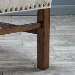 GDFStudio GDF Studio Claudia Contemporary Upholstered Dining Chairs, Set Of 2, Natural/Bro -abbyson shop 0e41f7200f9314db 9242 w800 h800 b0 p0