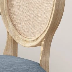 GDFStudio Camilo Wooden Dining Chair With Wicker And Fabric Seating, Set Of 2, Light Blue 14 GDFStudio Camilo Wooden Dining Chair With Wicker And Fabric Seating, Set Of 2, Light Blue -abbyson shop 1071fe670f931e6a 8687 w800 h800 b0 p0
