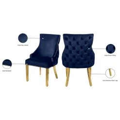 MOD The Sovereign Dining Chair, Navy, Velvet, Set Of 2 16 MOD The Sovereign Dining Chair, Navy, Velvet, Set Of 2 -abbyson shop 1161c6fe02741558 0736 w800 h800 b1 p0