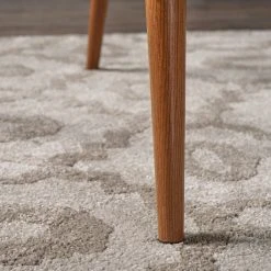 GDFStudio GDF Studio Serra Mid Century Fabric Dining Chairs, Set Of 2, Light Gray/Dark Bro -abbyson shop 11f1d1b101c52954 4060 w800 h800 b0 p0