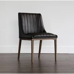 MOD The Stanton Dining Chair, Black, Faux Leather, Set Of 2 -abbyson shop 12514cf60c6ed9bb 5922 w800 h800 b0 p0