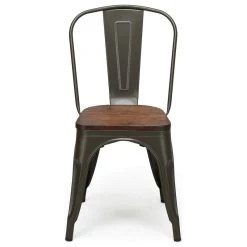 Costway Set Of 4 Style Metal Dining Side Chair Wood Seat Stackable Bistro Cafe 14 Costway Set Of 4 Style Metal Dining Side Chair Wood Seat Stackable Bistro Cafe -abbyson shop 1301f5ae0e5dc225 4292 w800 h800 b1 p0