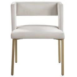 MOD The Verve Dining Chair, Cream And Brushed Gold, Velvet And Iron, Set Of 2 -abbyson shop 15418e9602741921 0783 w800 h800 b1 p0