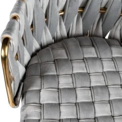 MOD The Eterno Dining Chair, Gray And Gold, Velvet -abbyson shop 17d1f2060de6b4bc 6658 w800 h800 b0 p0