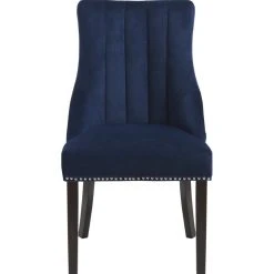 Meridian Furniture Oxford Velvet Dining Chair, Set Of 2, Navy 11 Meridian Furniture Oxford Velvet Dining Chair, Set Of 2, Navy -abbyson shop 196122f7027414eb 5015 w800 h800 b1 p0