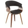 MOD The Antonia Accent Chair, Charcoal, Fabric And Wood