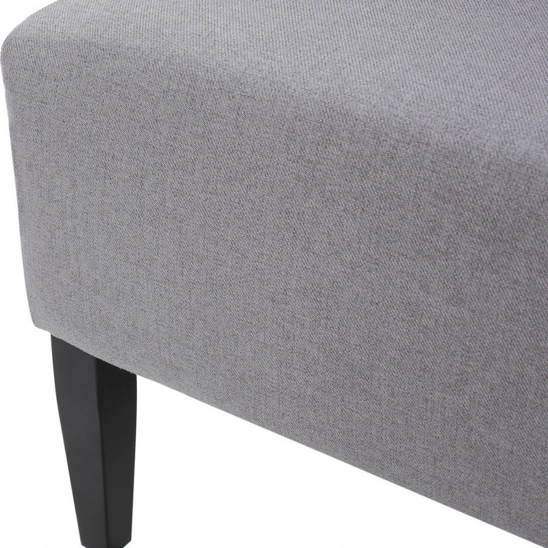 GDFStudio GDF Studio Sheldon Traditional Design High Back Fabric Dining Chair, Light Gray 8 GDFStudio GDF Studio Sheldon Traditional Design High Back Fabric Dining Chair, Light Gray - Image 6