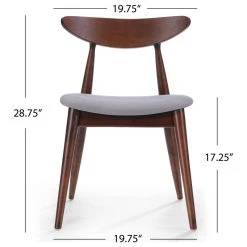 GDFStudio GDF Studio Issaic Mid Century Design Wood Dining Chairs, Set Of 2, Light Gray/Wa -abbyson shop 1aa1481301b833cc 5465 w800 h800 b1 p0