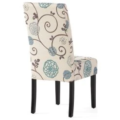 GDFStudio GDF Studio Percival White And Blue Floral Fabric Dining Chairs, Set Of 2, White And Blue Floral, Fabric -abbyson shop 1ad1e0a4024fb7e6 3672 w800 h800 b1 p0