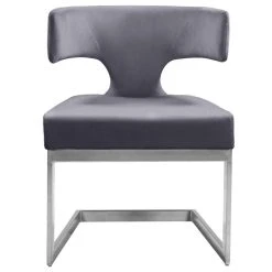 MOD The Eve Dining Chair, Gray And Chrome, Velvet And Metal -abbyson shop 1b0132a4027415d3 0745 w800 h800 b1 p0