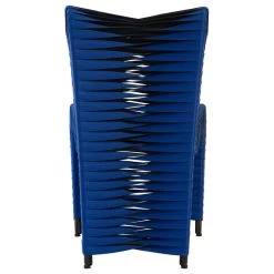 MOD The Bradbury Dining Chair, Blue And Black, Cotton -abbyson shop 1b612b570f220a08 2824 w800 h800 b1 p0