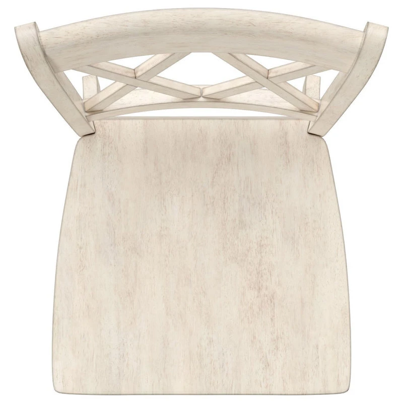 Inspire Q Arbor Hill X Back Wood Dining Chair, Set Of 2, Antique White 10 Inspire Q Arbor Hill X Back Wood Dining Chair, Set Of 2, Antique White - Image 8