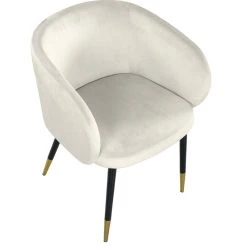 MOD The Soho Dining Chair, Cream, Velvet -abbyson shop 20b1cbd2027411cc 0746 w800 h800 b1 p0