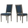 GDFStudio GDF Studio Margaret Traditional Fabric Dining Chairs, Set Of 2, Navy Blue -abbyson shop 22d1f73301e6520e 4582 w800 h800 b1 p0
