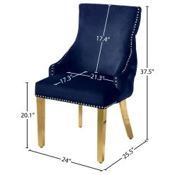 MOD The Sovereign Dining Chair, Navy, Velvet, Set Of 2 17 MOD The Sovereign Dining Chair, Navy, Velvet, Set Of 2 -abbyson shop 23c14bee0274155c 0736 w800 h800 b1 p0
