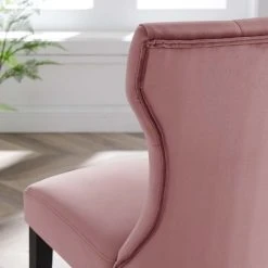Modway Silhouette Performance Velvet Dining Chairs, Set Of 2, Dusty Rose -abbyson shop 2441fbe9035bf926 7968 w800 h800 b0 p0