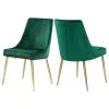 MOD The Draper Dining Chair, Green, Velvet, Gold Base, Set Of 2 2 MOD The Draper Dining Chair, Green, Velvet, Gold Base, Set Of 2 -abbyson shop 25a16f4902741179 0753 w800 h800 b1 p0
