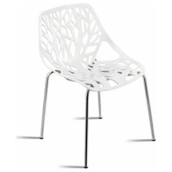 Costway Set Of 6 Birch Sapling Plastic Dining Chairs Stackable Armless White -abbyson shop 2751112e0e5e13c5 1181 w800 h800 b1 p0