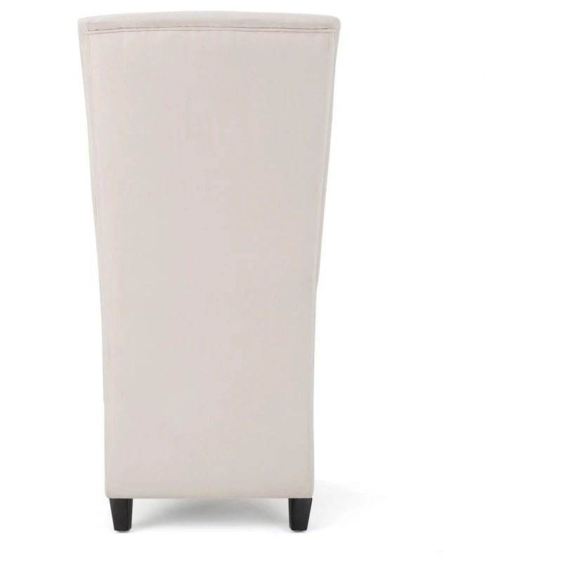 GDFStudio GDF Studio Sheldon Traditional Design High Back Fabric Dining Chair, Beige 10 GDFStudio GDF Studio Sheldon Traditional Design High Back Fabric Dining Chair, Beige - Image 8