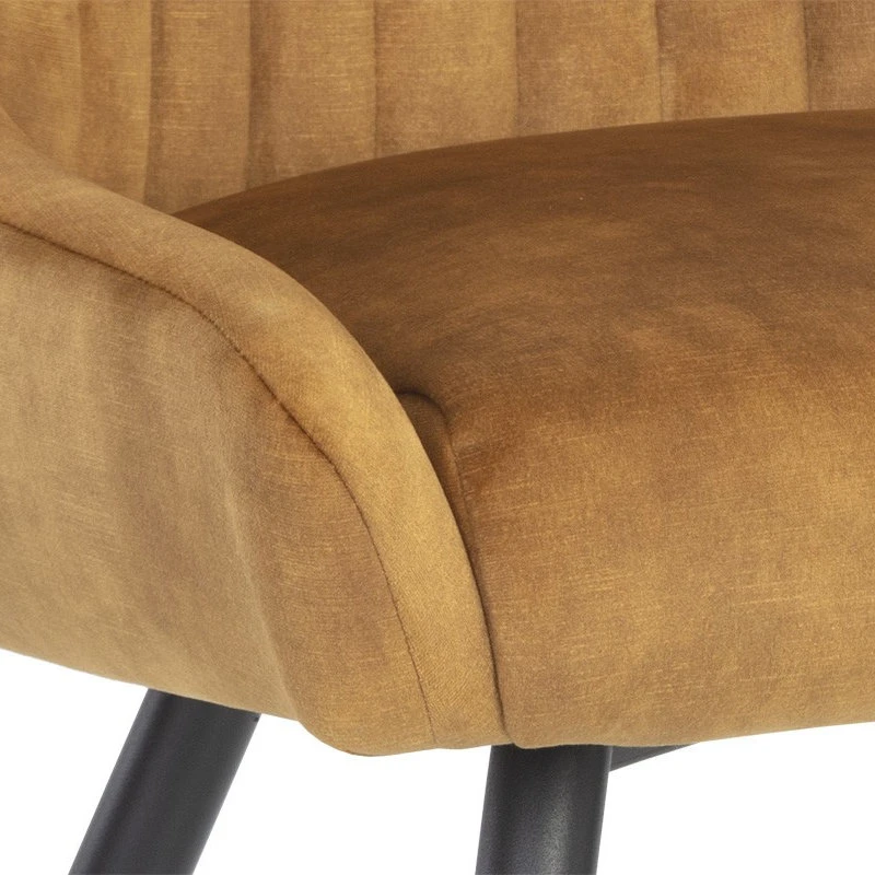 MOD The Remi Dining Chair, Gold, Polyester 7 MOD The Remi Dining Chair, Gold, Polyester - Image 5