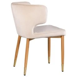 MOD The Rhea Dining Chair, Velvet, Set Of 2, Ivory -abbyson shop 2891b29f0046926b 6633 w800 h800 b1 p0