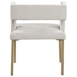 MOD The Verve Dining Chair, Cream And Brushed Gold, Velvet And Iron, Set Of 2 -abbyson shop 28d1e4e30274191c 0783 w800 h800 b1 p0