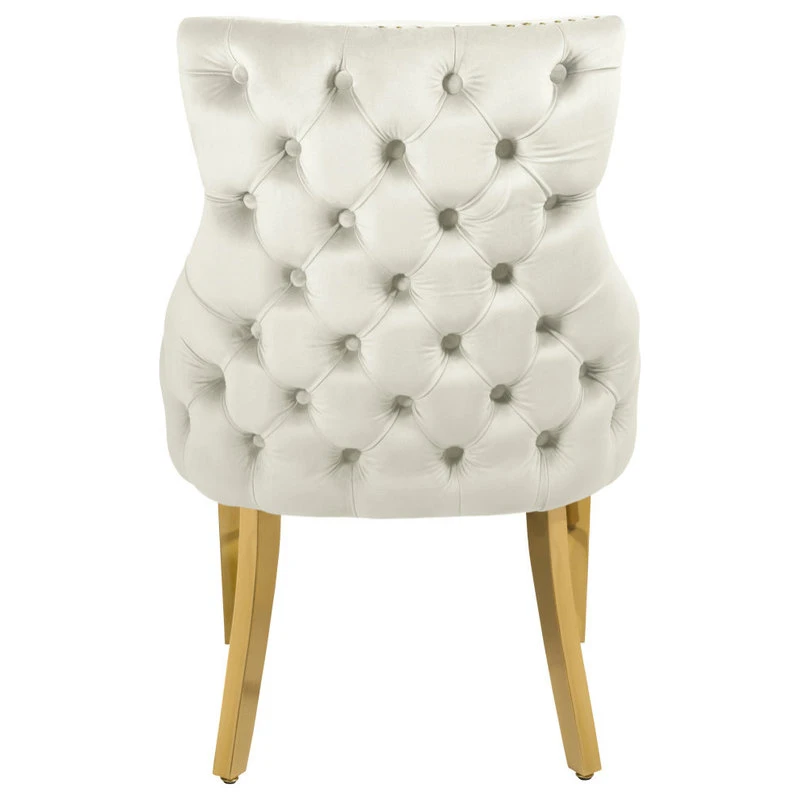 MOD The Sovereign Dining Chair, Cream, Velvet, Set Of 2 4 MOD The Sovereign Dining Chair, Cream, Velvet, Set Of 2 - Image 2