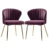 MOD The Audrey Dining Chair, Velvet, Set Of 2, Purple -abbyson shop 2c11e5a30059237a 9629 w800 h800 b1 p0