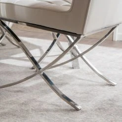 GDFStudio GDF Studio Pandora Modern Button Tufted Bonded Leather Dining Chairs, Set Of 2 -abbyson shop 2eb1e78a01ad7df7 8752 w800 h800 b0 p0