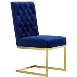 Meridian Furniture Cameron Velvet Dining Chair, Set Of 2, Navy 11 Meridian Furniture Cameron Velvet Dining Chair, Set Of 2, Navy -abbyson shop 2f510bc002741437 4880 w800 h800 b1 p0