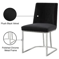 MOD The Josephine Velvet Dining Chair, Black And Silver, Set Of 2 13 MOD The Josephine Velvet Dining Chair, Black And Silver, Set Of 2 -abbyson shop 2f71b21c027414a3 0745 w800 h800 b1 p0