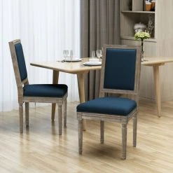 GDFStudio GDF Studio Margaret Traditional Fabric Dining Chairs, Set Of 2, Navy Blue 13 GDFStudio GDF Studio Margaret Traditional Fabric Dining Chairs, Set Of 2, Navy Blue -abbyson shop 32a1c22901e6521e 4582 w800 h800 b0 p0