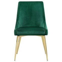 MOD The Draper Dining Chair, Green, Velvet, Gold Base, Set Of 2 -abbyson shop 32d1ab640274117c 0753 w800 h800 b1 p0